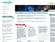 Tablet Screenshot of interfax.com